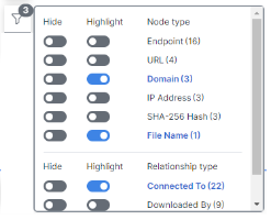 Filter Menu